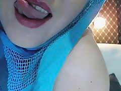 Arabian Beauty Striping Everything But Hijab For Hot Pussy Fuck